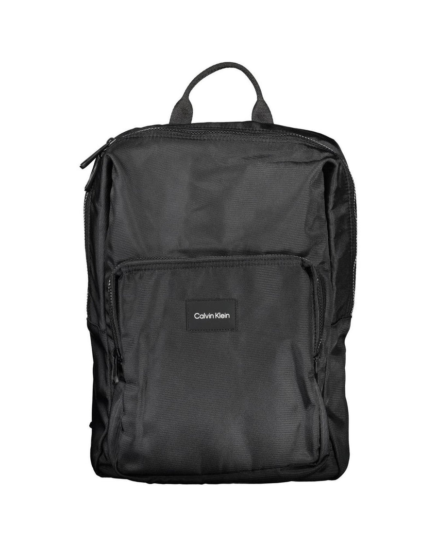 Calvin Klein Men's Black Polyester Backpack - One Size