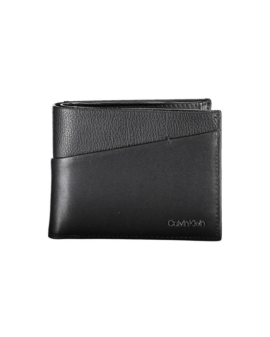 Calvin Klein Men's Black Leather Wallet - One Size