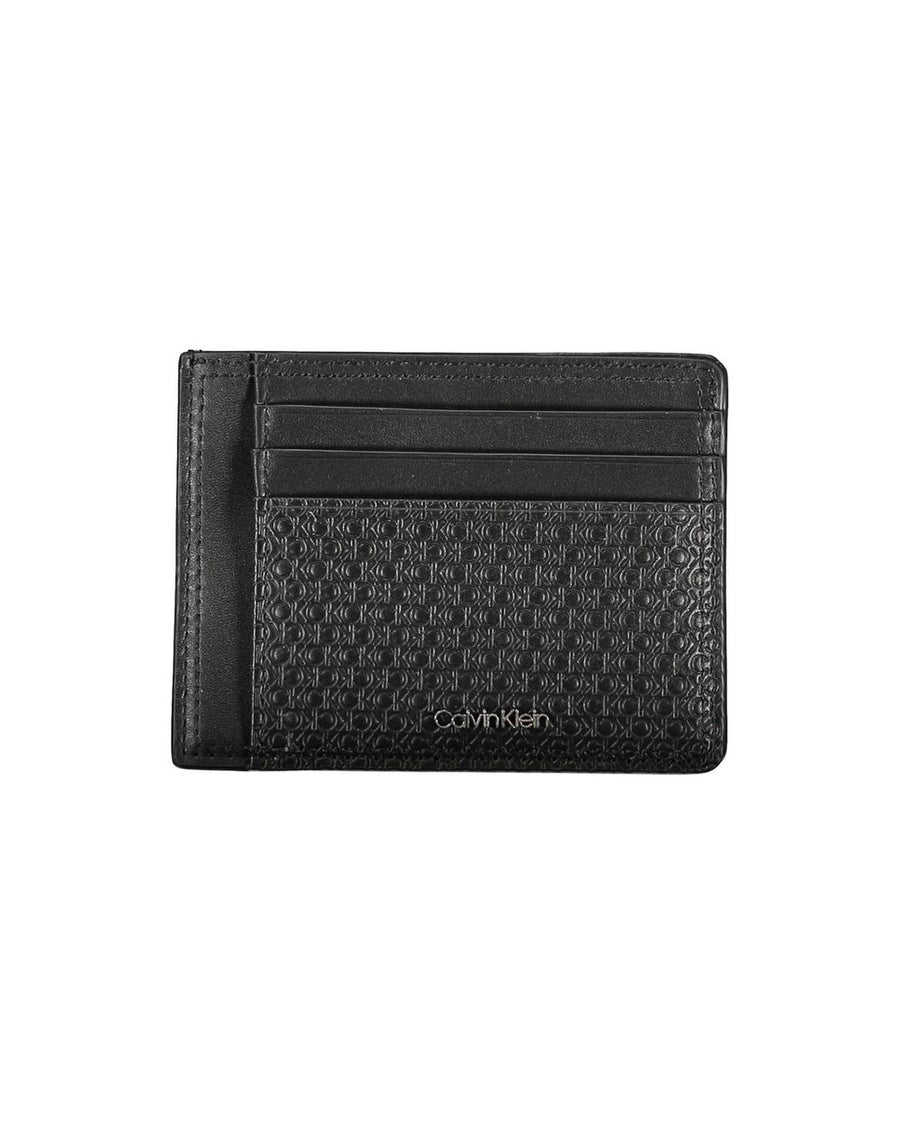 Calvin Klein Men's Black Leather Wallet - One Size