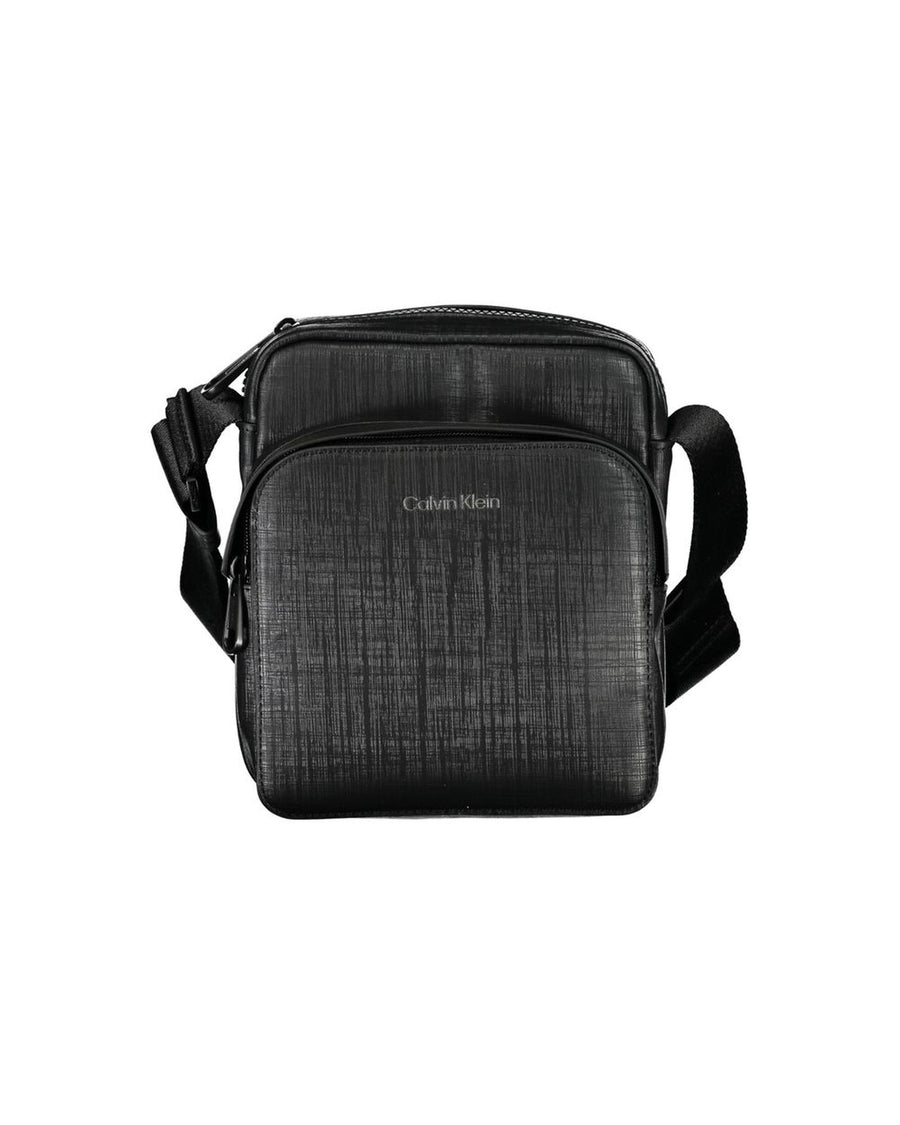 Calvin Klein Men's Black Polyester Shoulder Bag - One Size