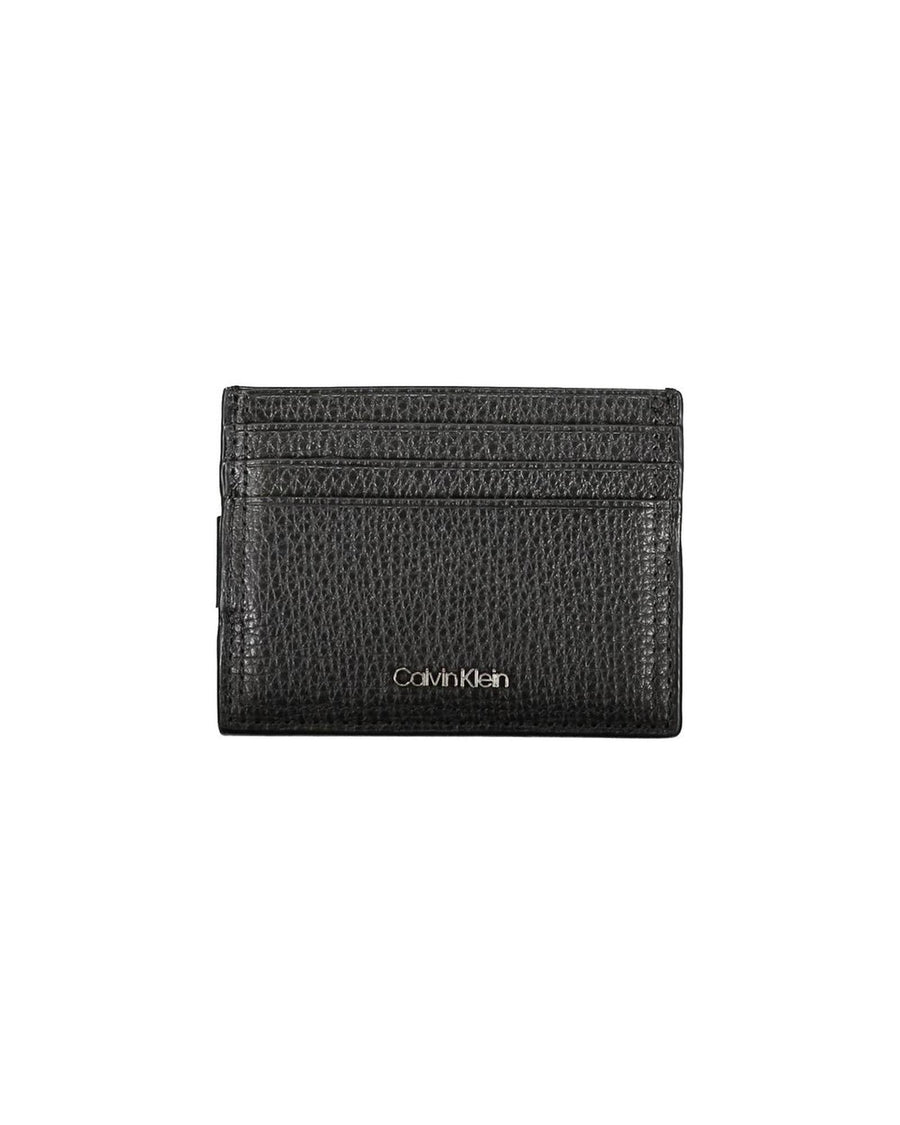 Calvin Klein Men's Black Leather Wallet - One Size