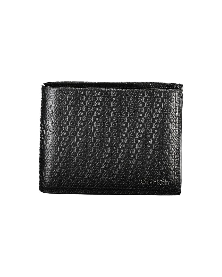 Calvin Klein Men's Black Leather Wallet - One Size