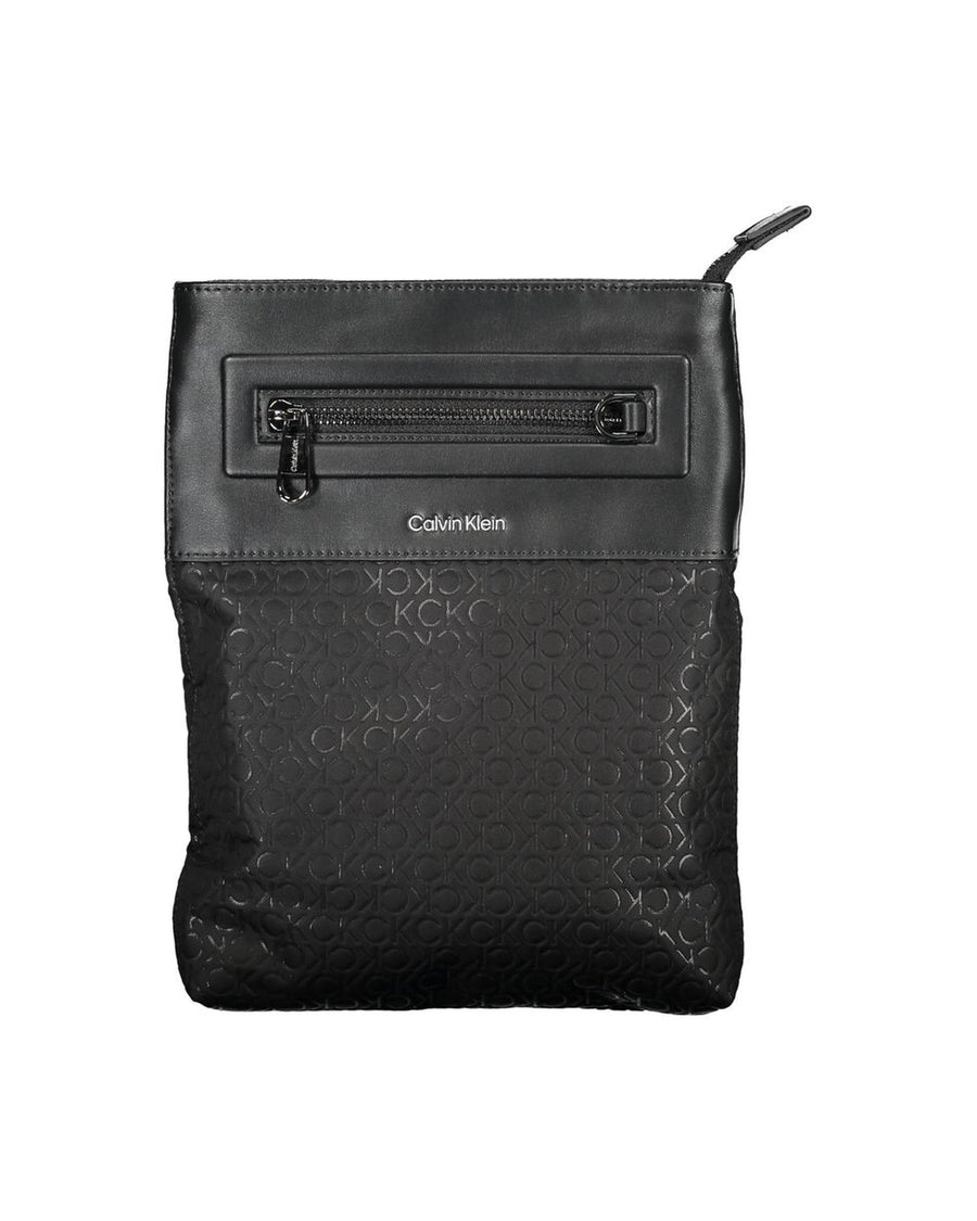 Calvin Klein Men's Black Polyester Shoulder Bag - One Size