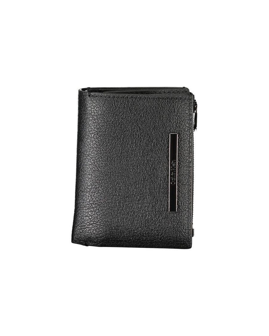 Calvin Klein Men's Black Leather Wallet - One Size