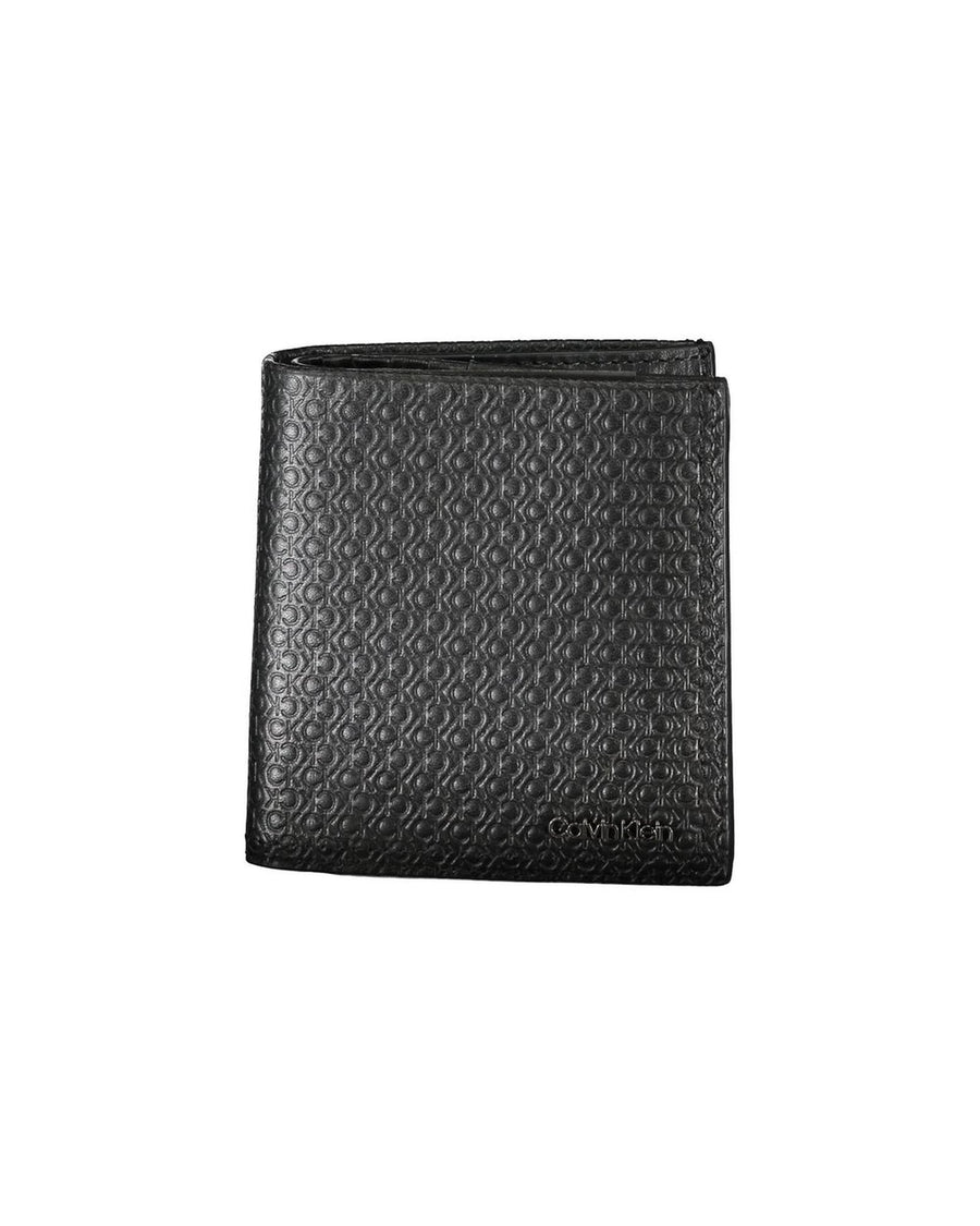 Calvin Klein Men's Black Leather Wallet - One Size