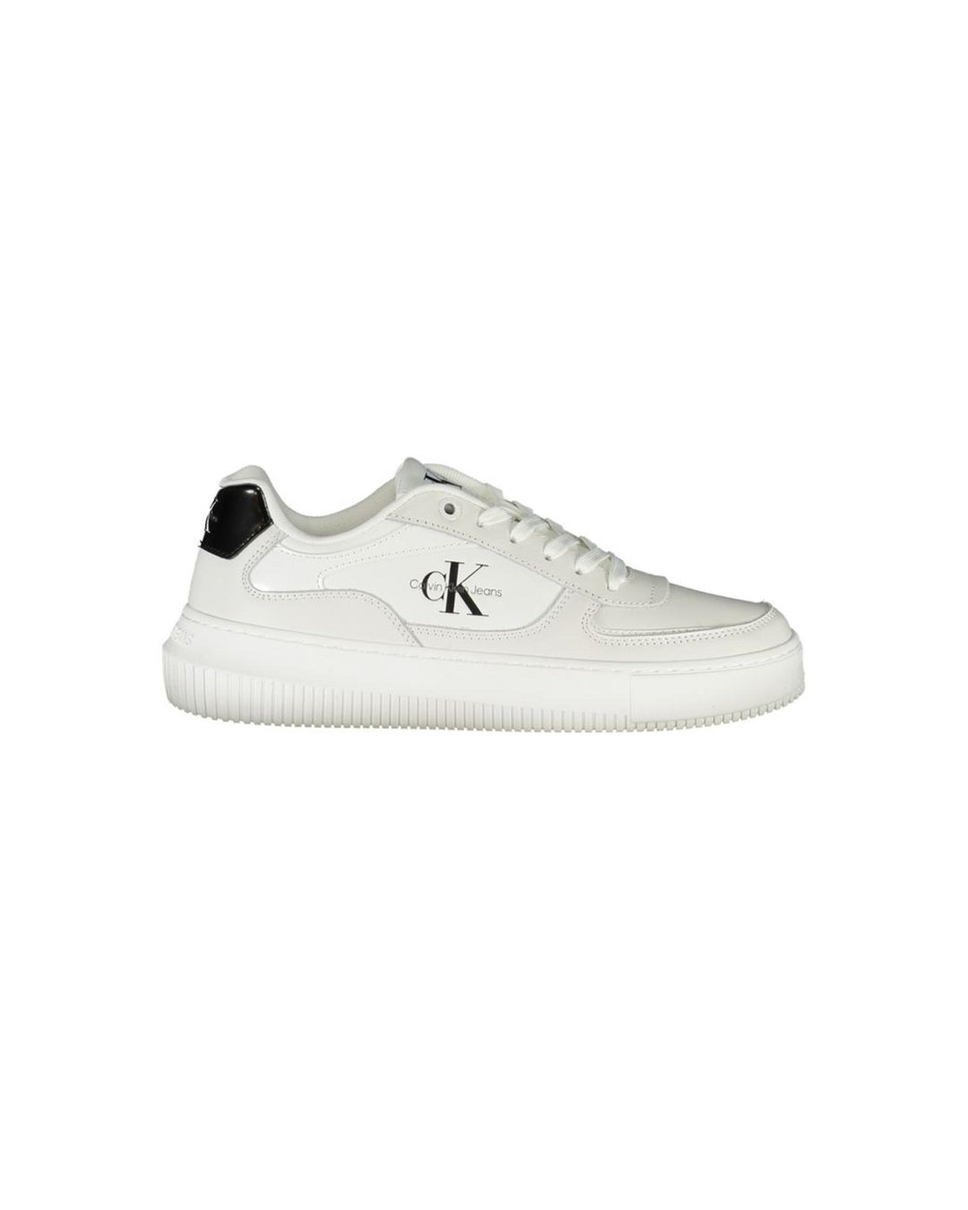 Calvin Klein Women's White Polyester Sneaker - 39 EU