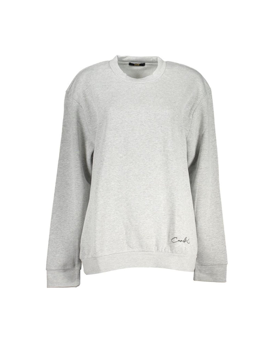 Cavalli Class Women's Gray Cotton Sweater - M
