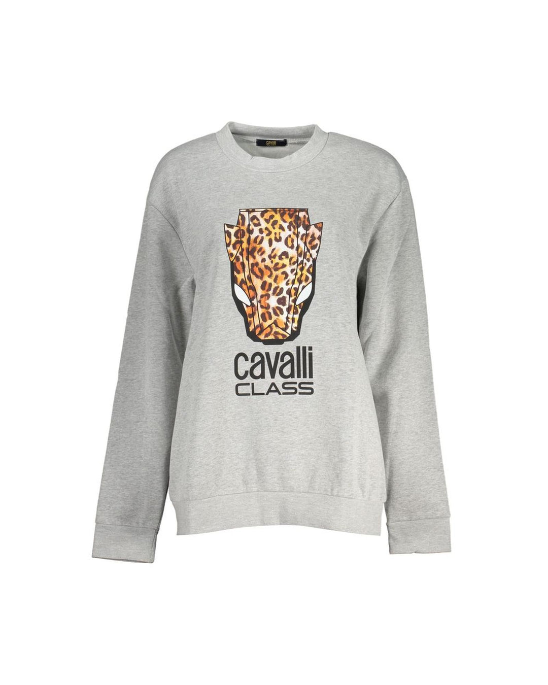 Cavalli Class Women's Gray Cotton Sweater - 2XL