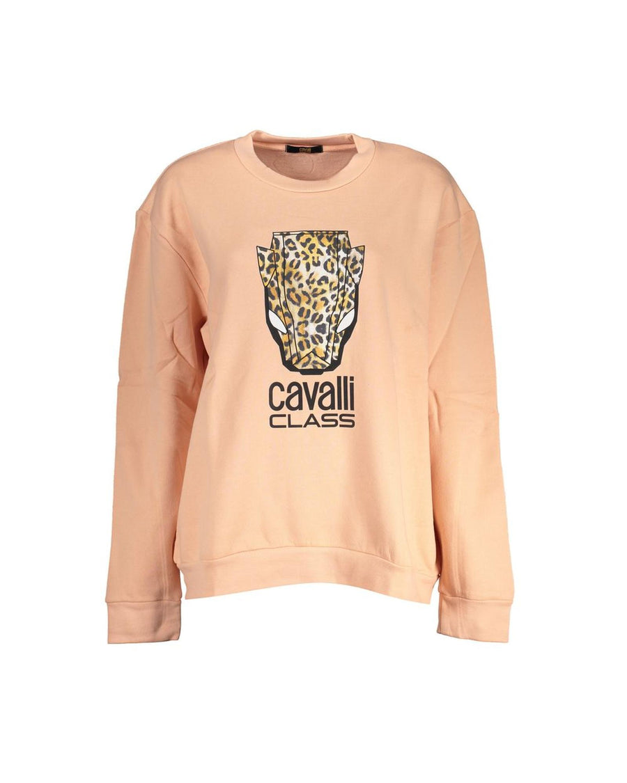 Cavalli Class Women's Pink Cotton Sweater - L