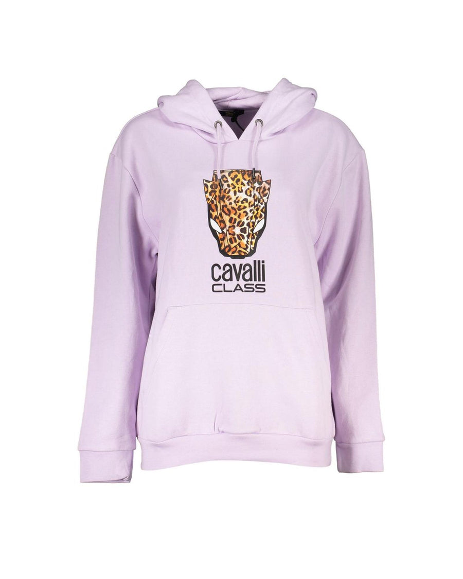Cavalli Class Women's Purple Cotton Sweater - L