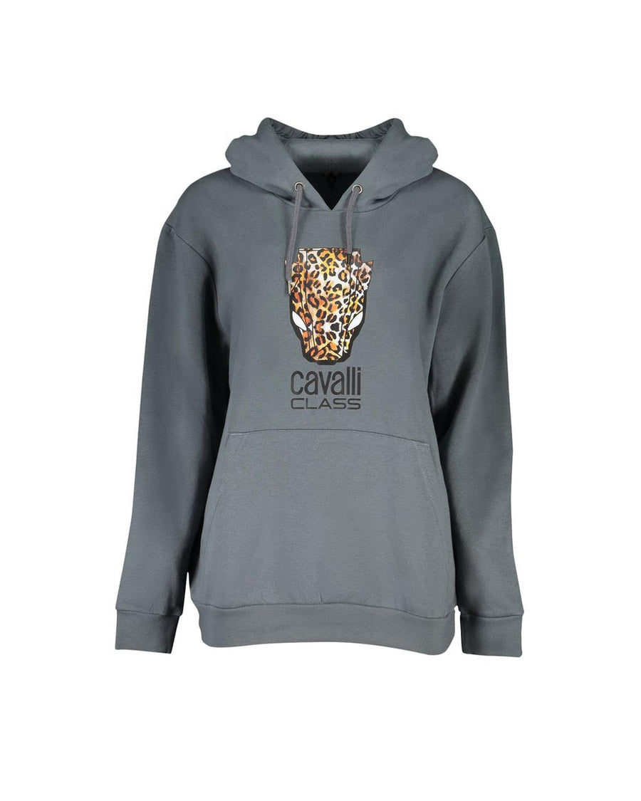 Cavalli Class Women's Gray Cotton Sweater - XL