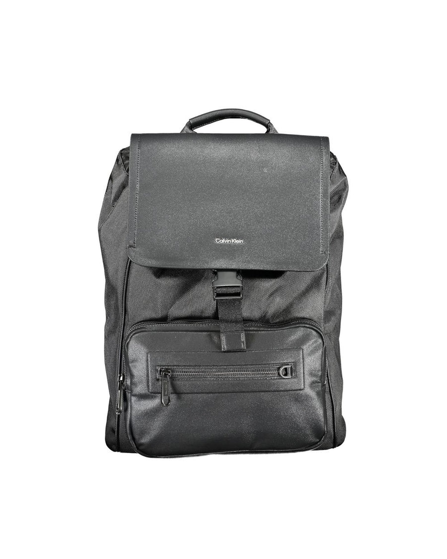 Calvin Klein Men's Black Polyester Backpack - One Size