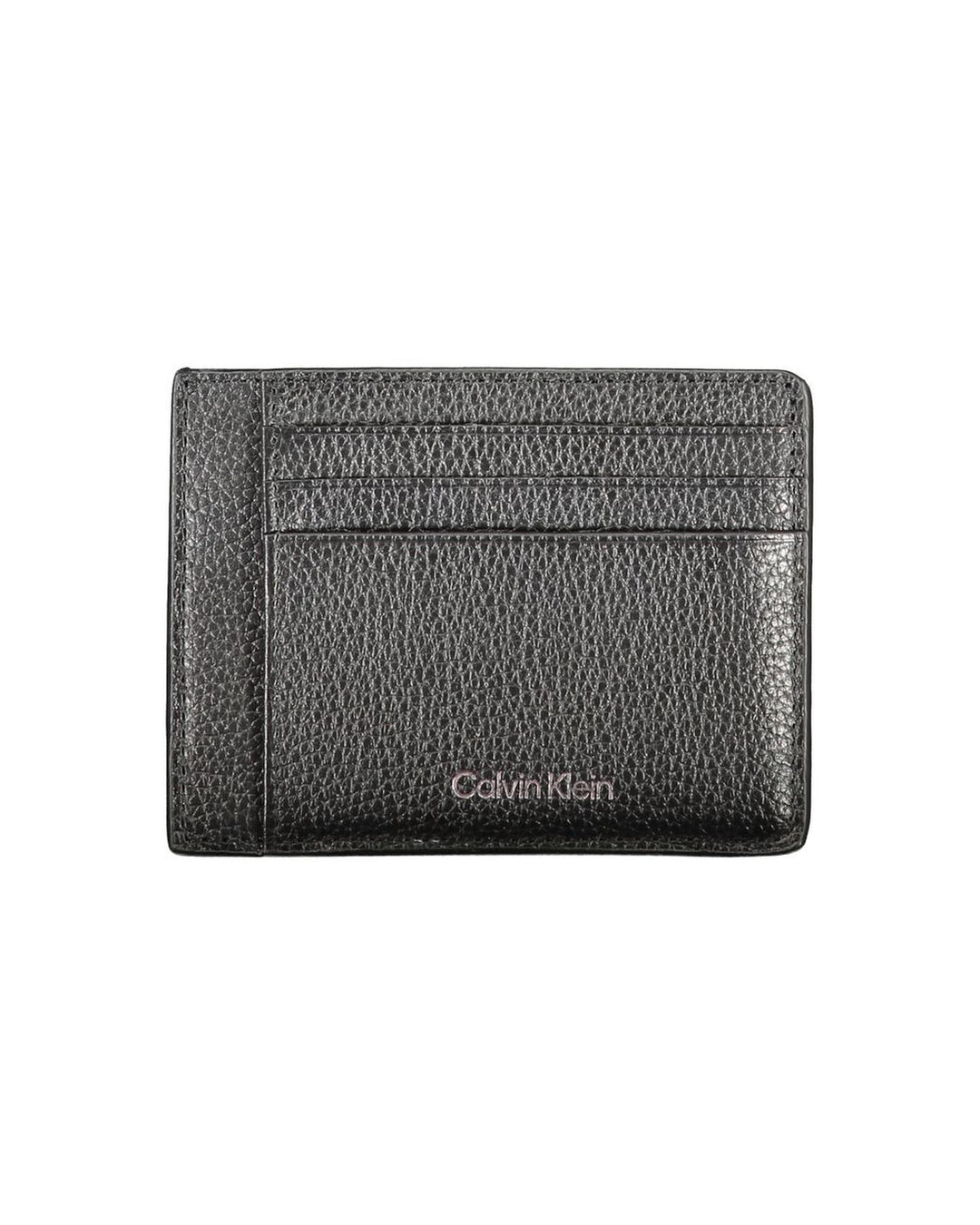 Calvin Klein Men's Black Leather Wallet - One Size