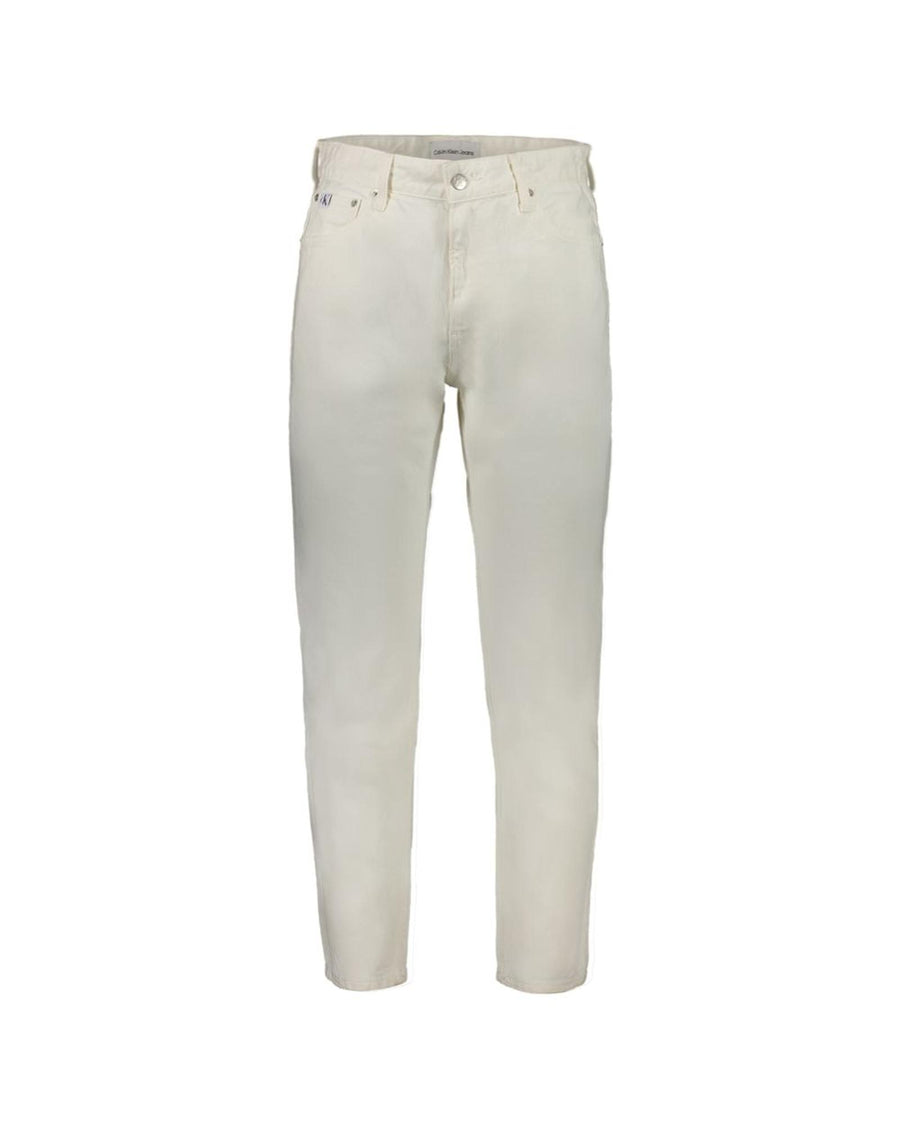 Calvin Klein Men's White Cotton Jeans & Pant - W32 US
