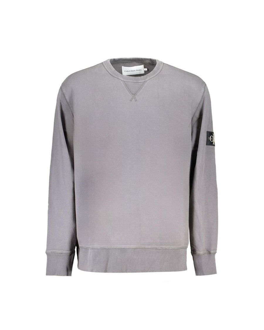 Calvin Klein Men's Gray Cotton Sweater - S