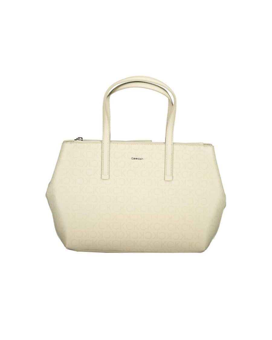 Calvin Klein Women's Beige Polyester Handbag - One Size