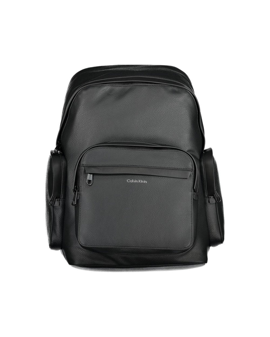 Calvin Klein Men's Black Polyester Backpack - One Size