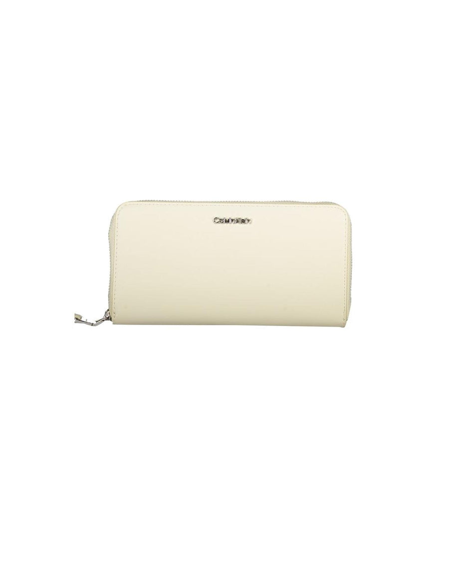 Calvin Klein Women's Beige Polyethylene Wallet - One Size