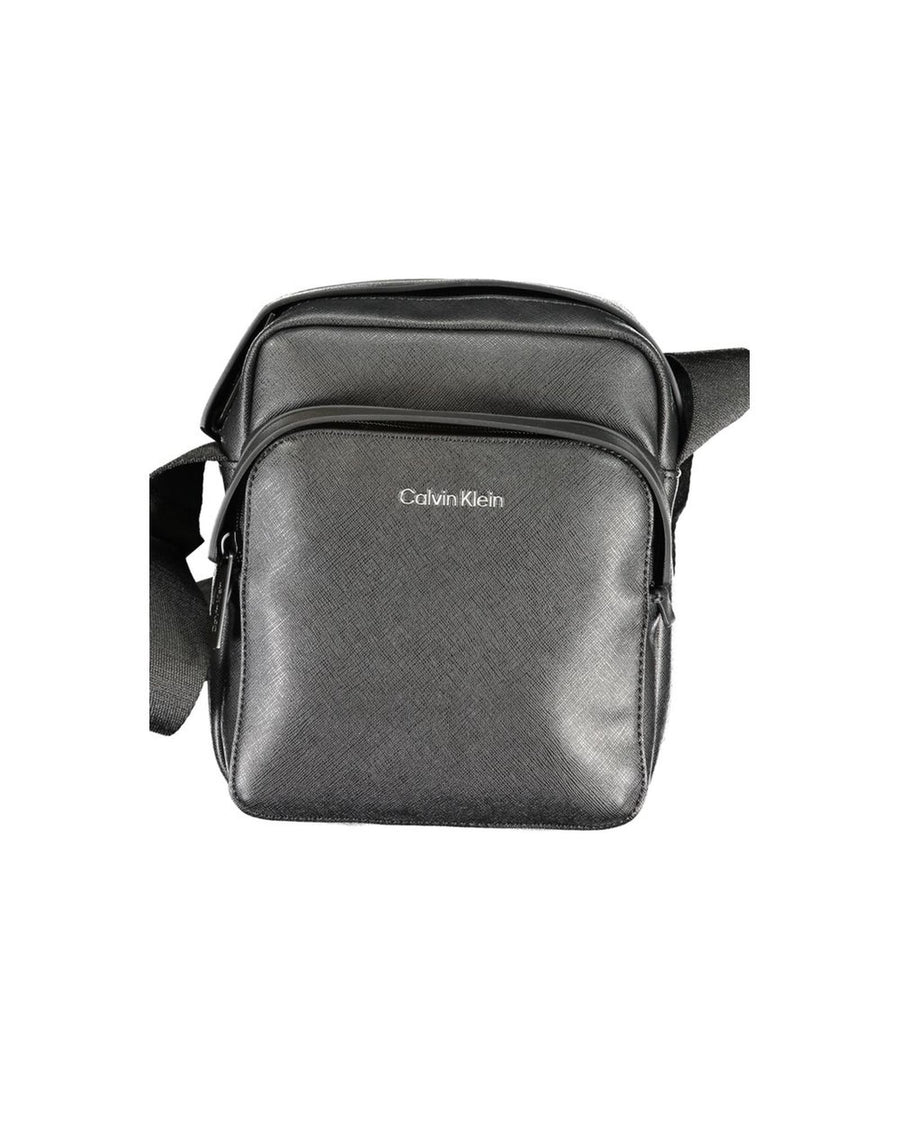 Calvin Klein Men's Black Polyester Shoulder Bag - One Size