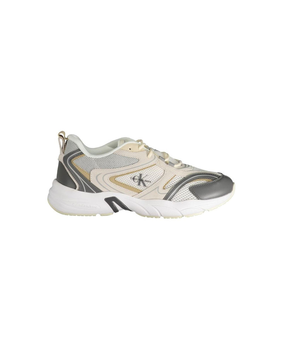 Calvin Klein Men's Beige Polyester Sneaker - 43 EU