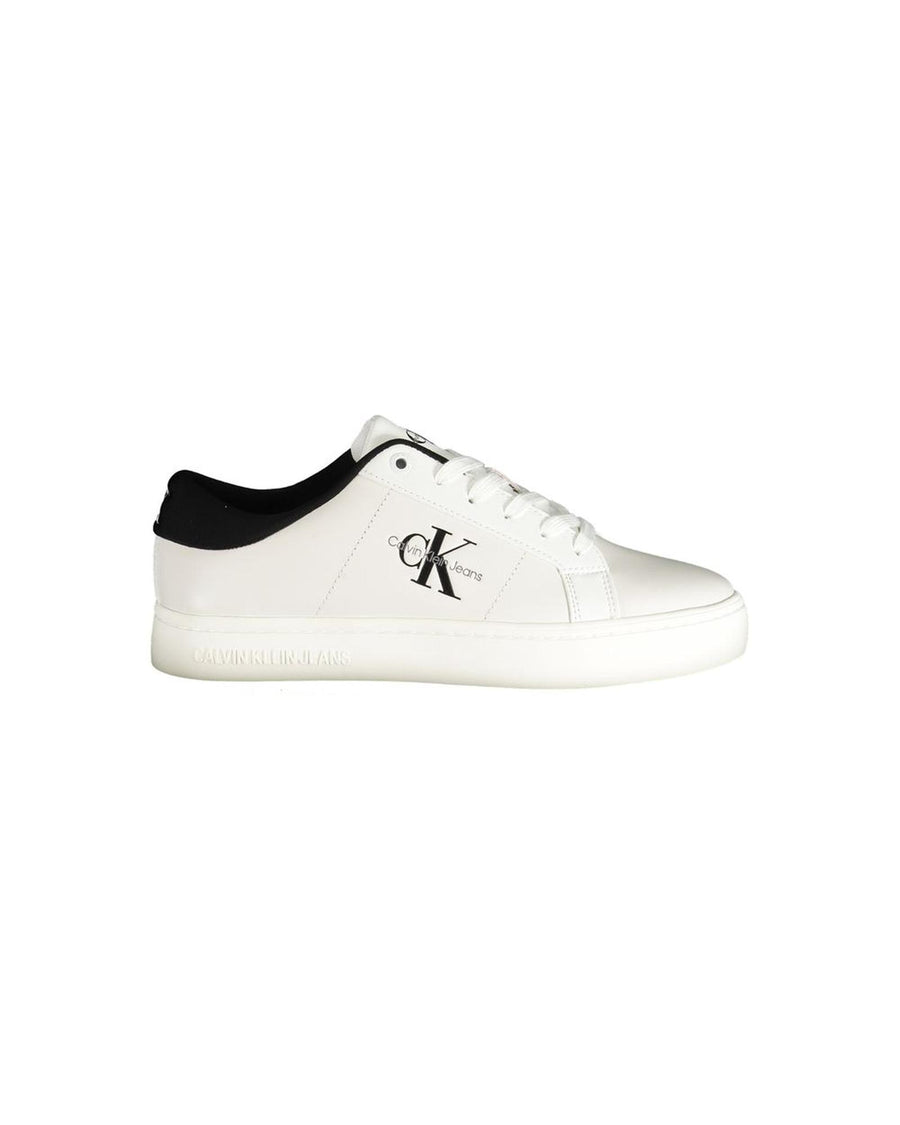Calvin Klein Women's White Polyester Sneaker - 39 EU