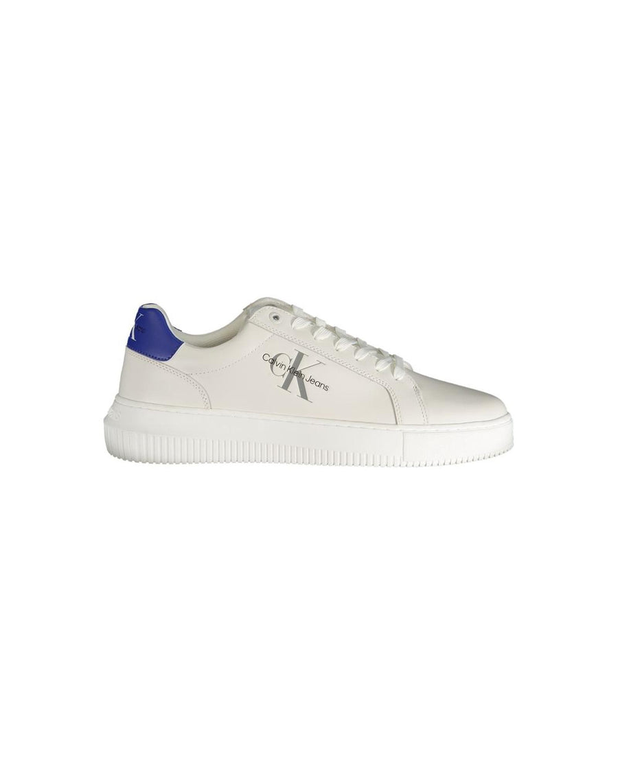 Calvin Klein Men's White Polyester Sneaker - 40 EU