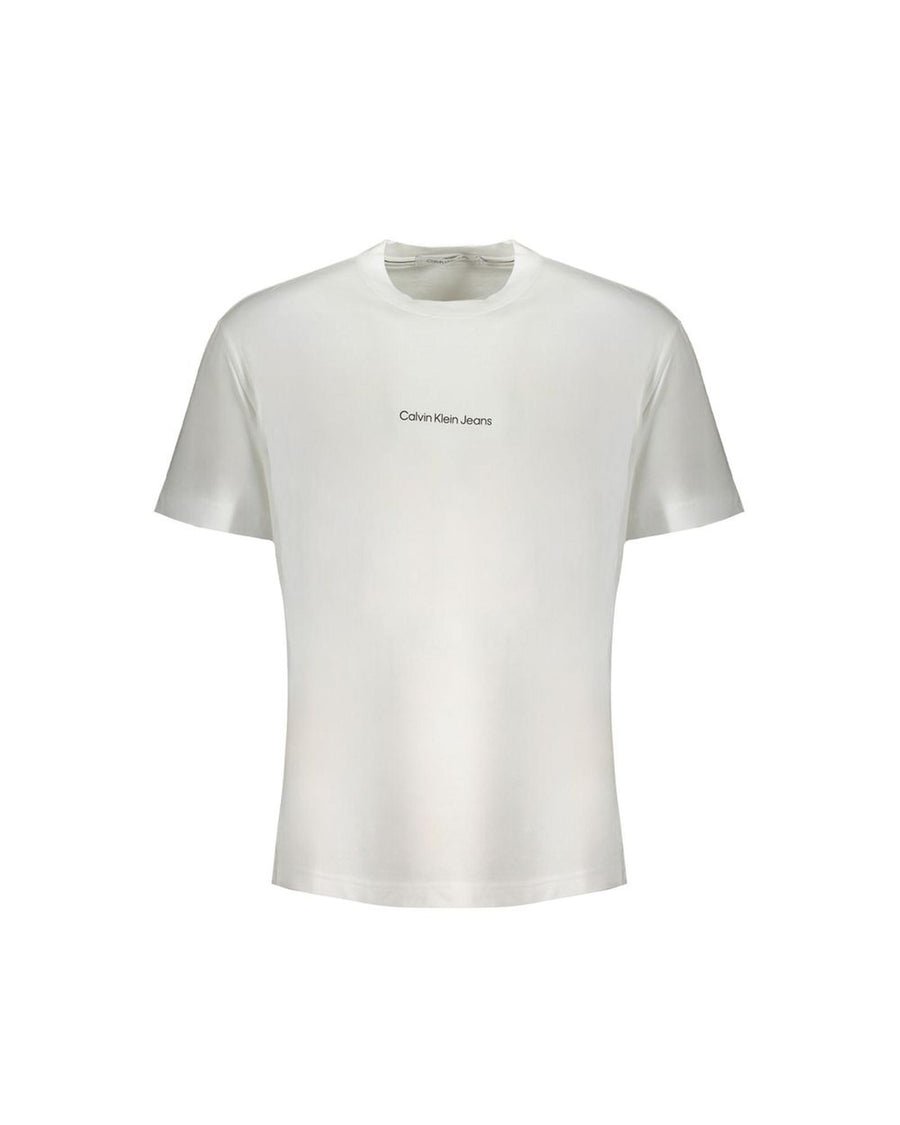 Calvin Klein Men's White Cotton T-Shirt - XL
