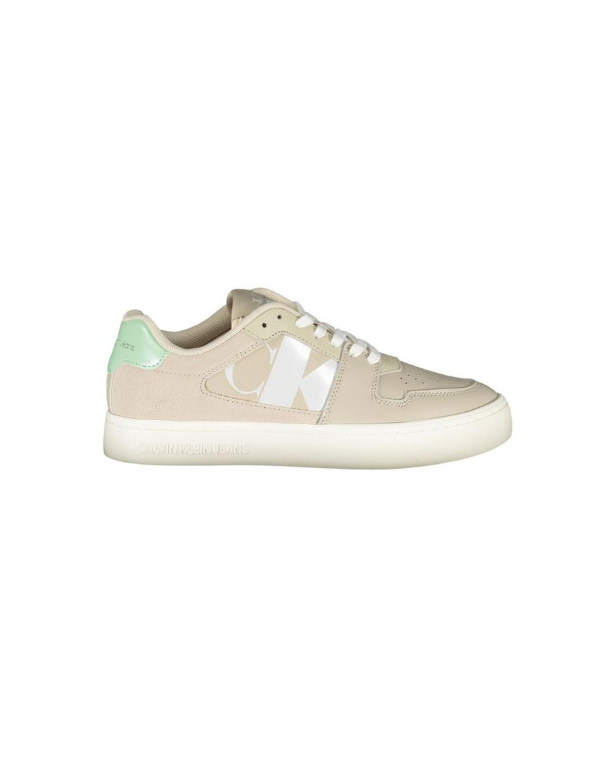 Calvin Klein Women's Beige Polyester Sneaker - 40 EU