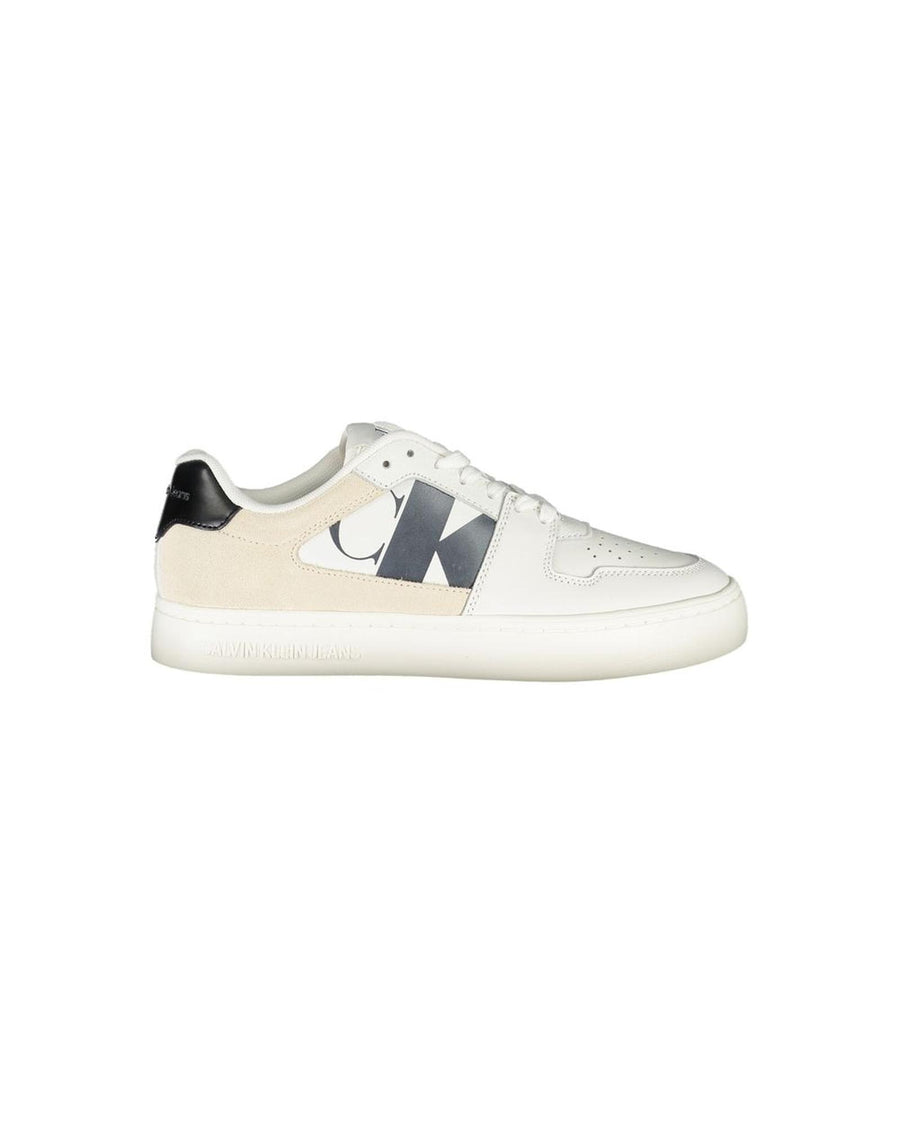 Calvin Klein Women's White Polyester Sneaker - 39 EU