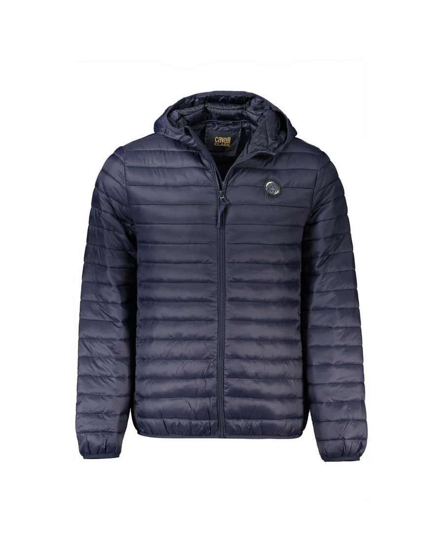 Cavalli Class Men's Blue Polyamide  Jacket - M