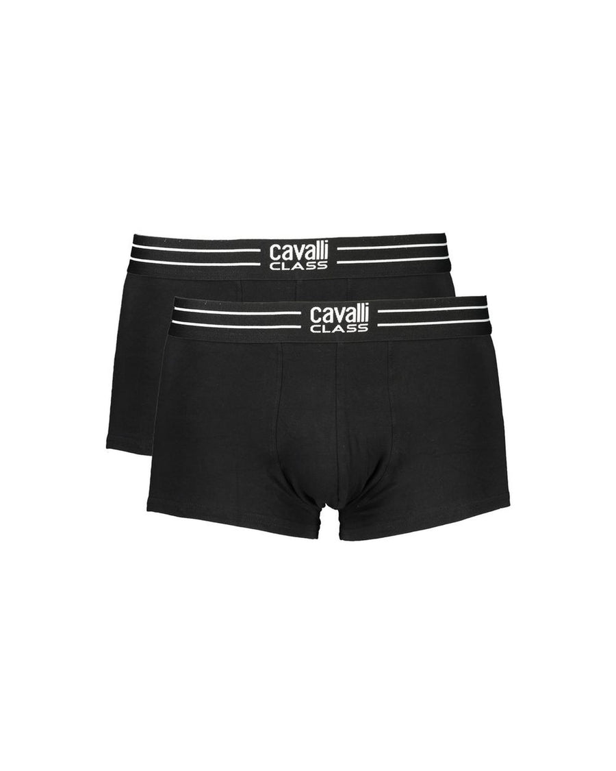Cavalli Class Men's Black Cotton Underwear - L