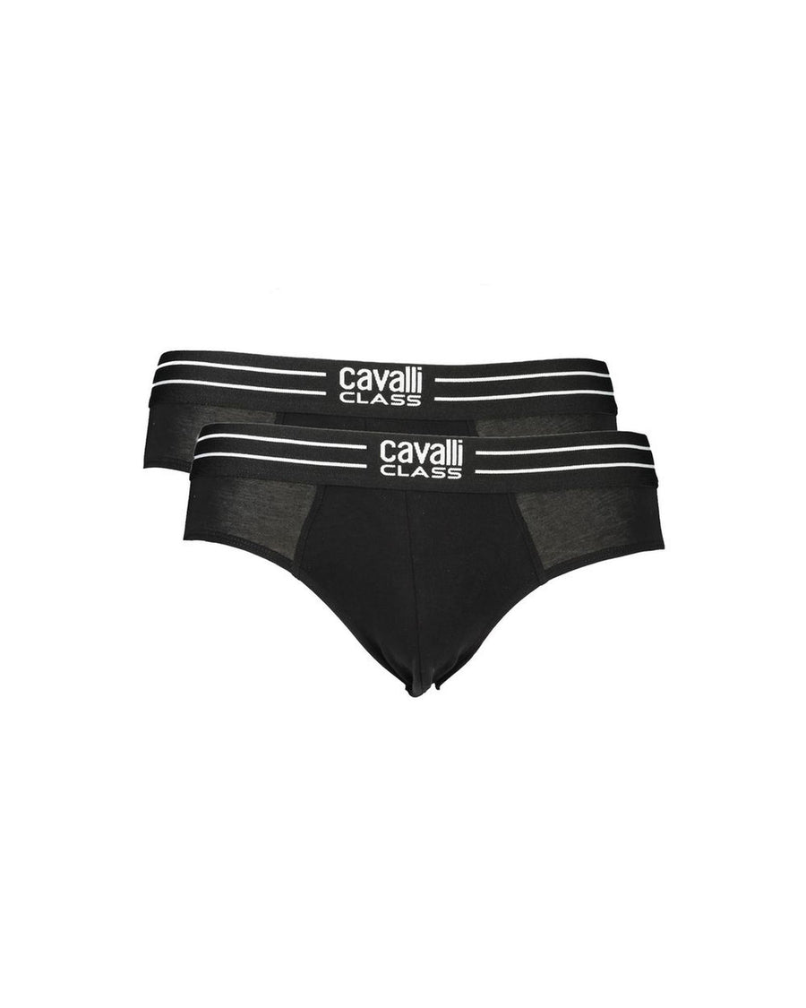 Cavalli Class Men's Black Cotton Underwear - M