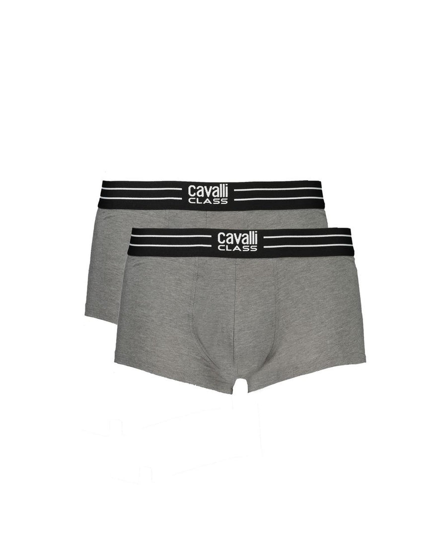 Cavalli Class Men's Gray Cotton Underwear - 2XL