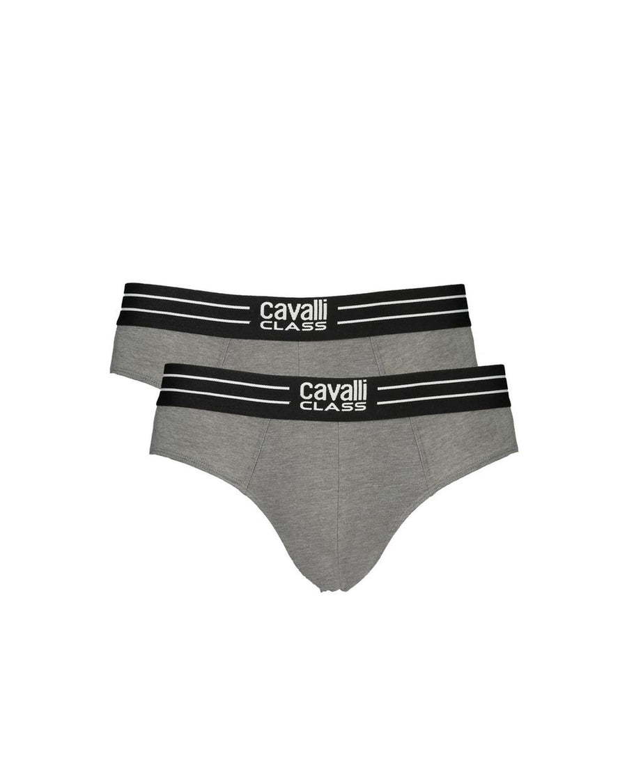 Cavalli Class Men's Gray Cotton Underwear - 2XL