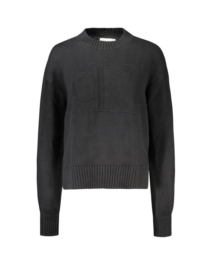Calvin Klein Women's Black Cotton Sweater - L
