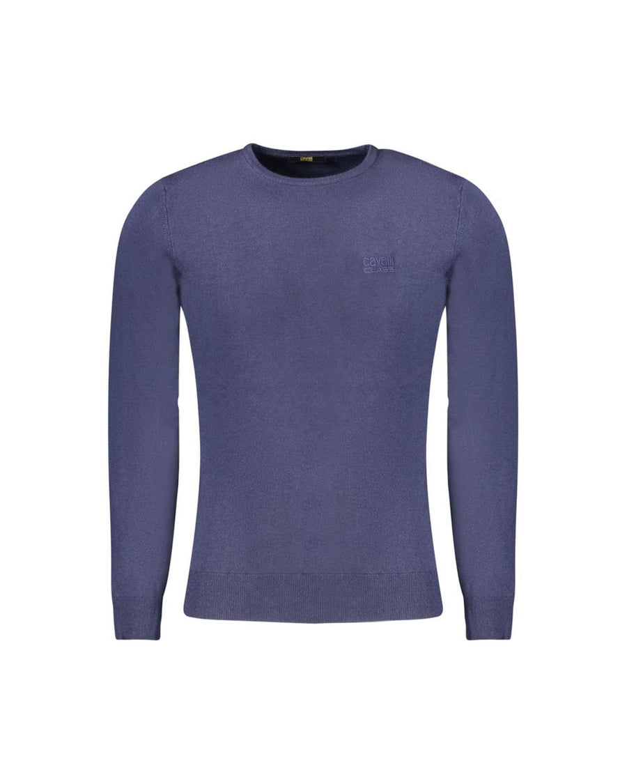 Cavalli Class Men's Blue Polyester Sweater - M