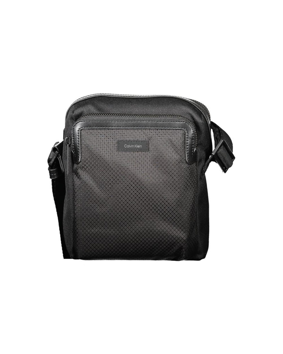 Calvin Klein Men's Black Polyester Shoulder Bag - One Size