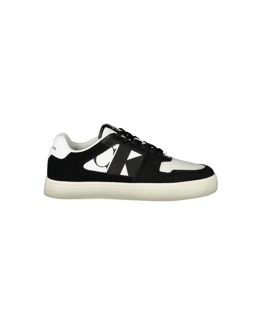 Calvin Klein Men's White Polyester Sneaker - 44 EU