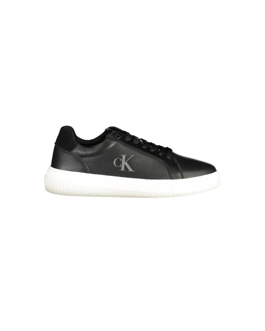 Calvin Klein Men's Black Polyester Sneaker - 45 EU