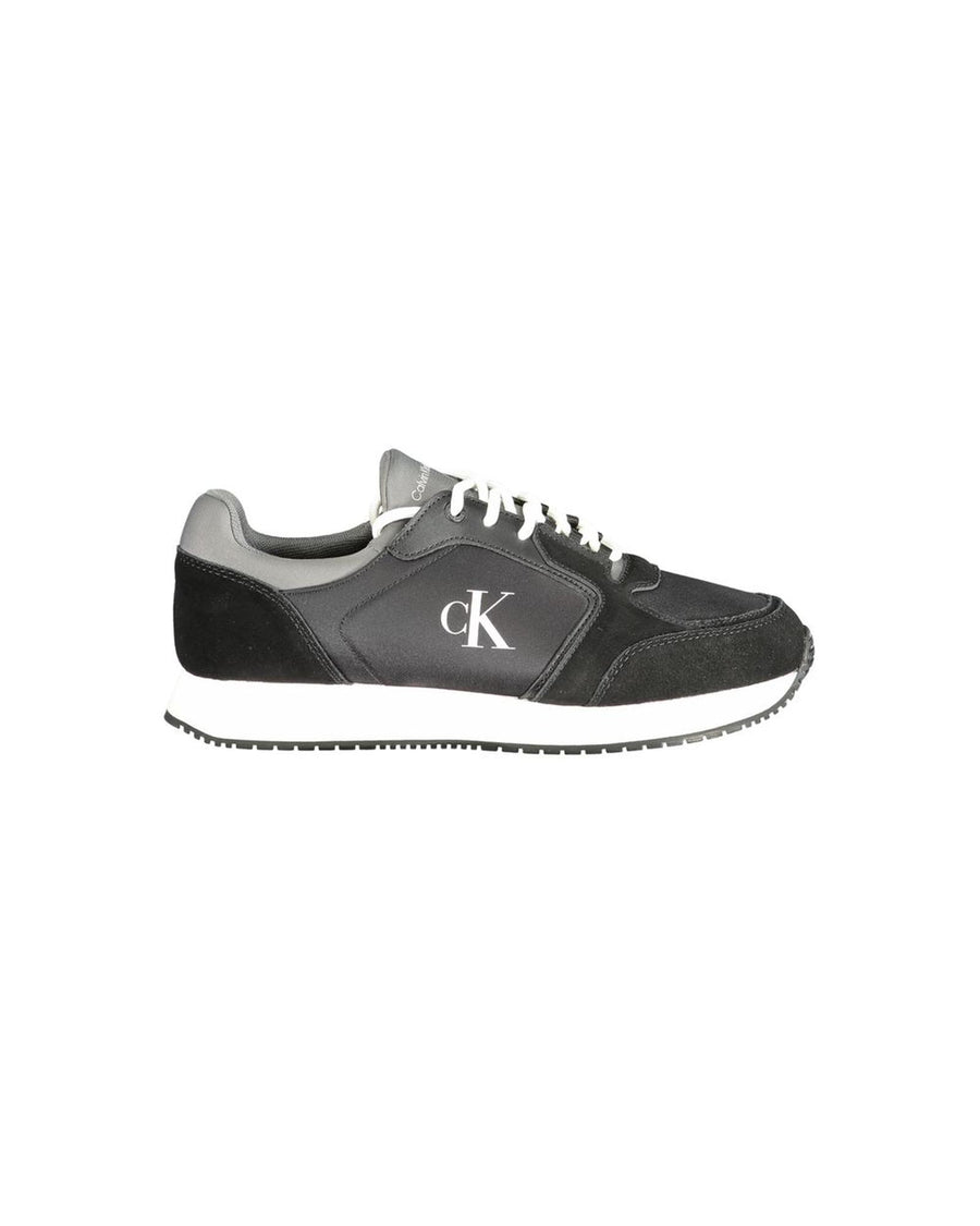 Calvin Klein Men's Black Polyester Sneaker - 40 EU