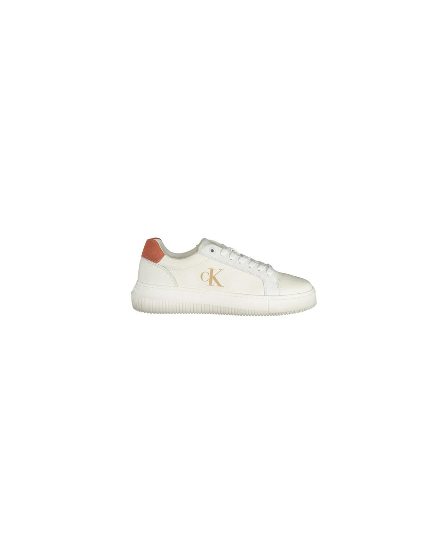Calvin Klein Women's White Polyethylene  Sneaker - 40 EU