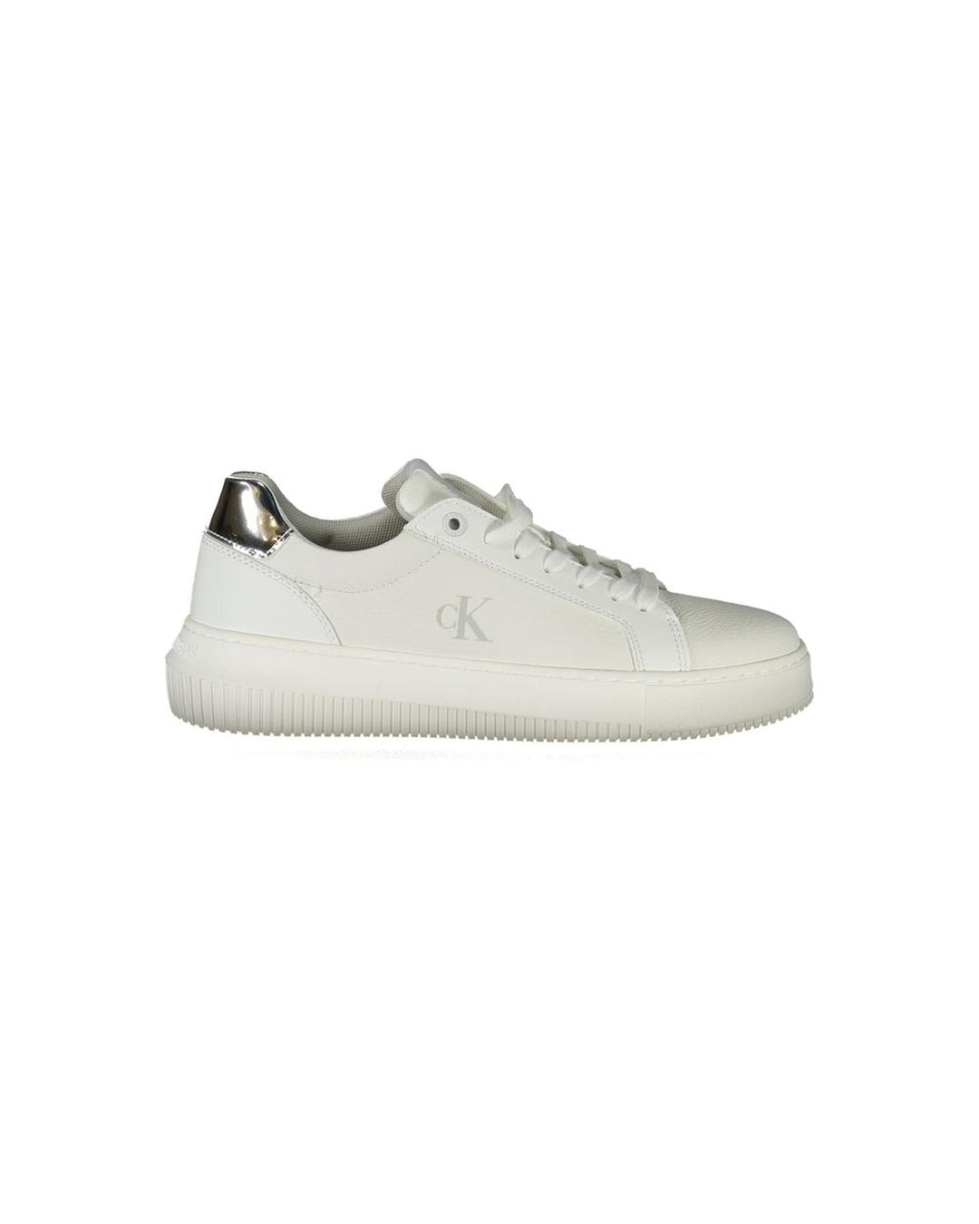 Calvin Klein Women's White Polyethylene  Sneaker - 37 EU