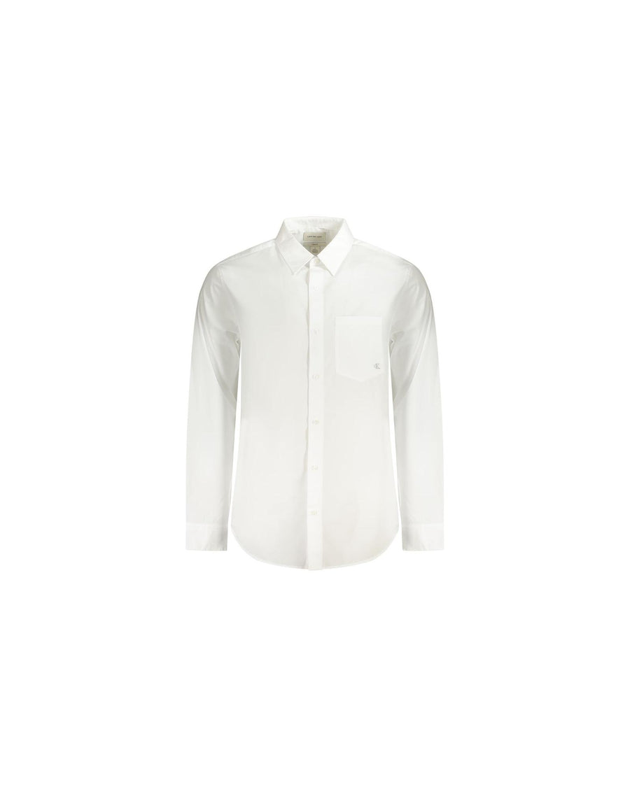 Calvin Klein Men's White Cotton Shirt - S