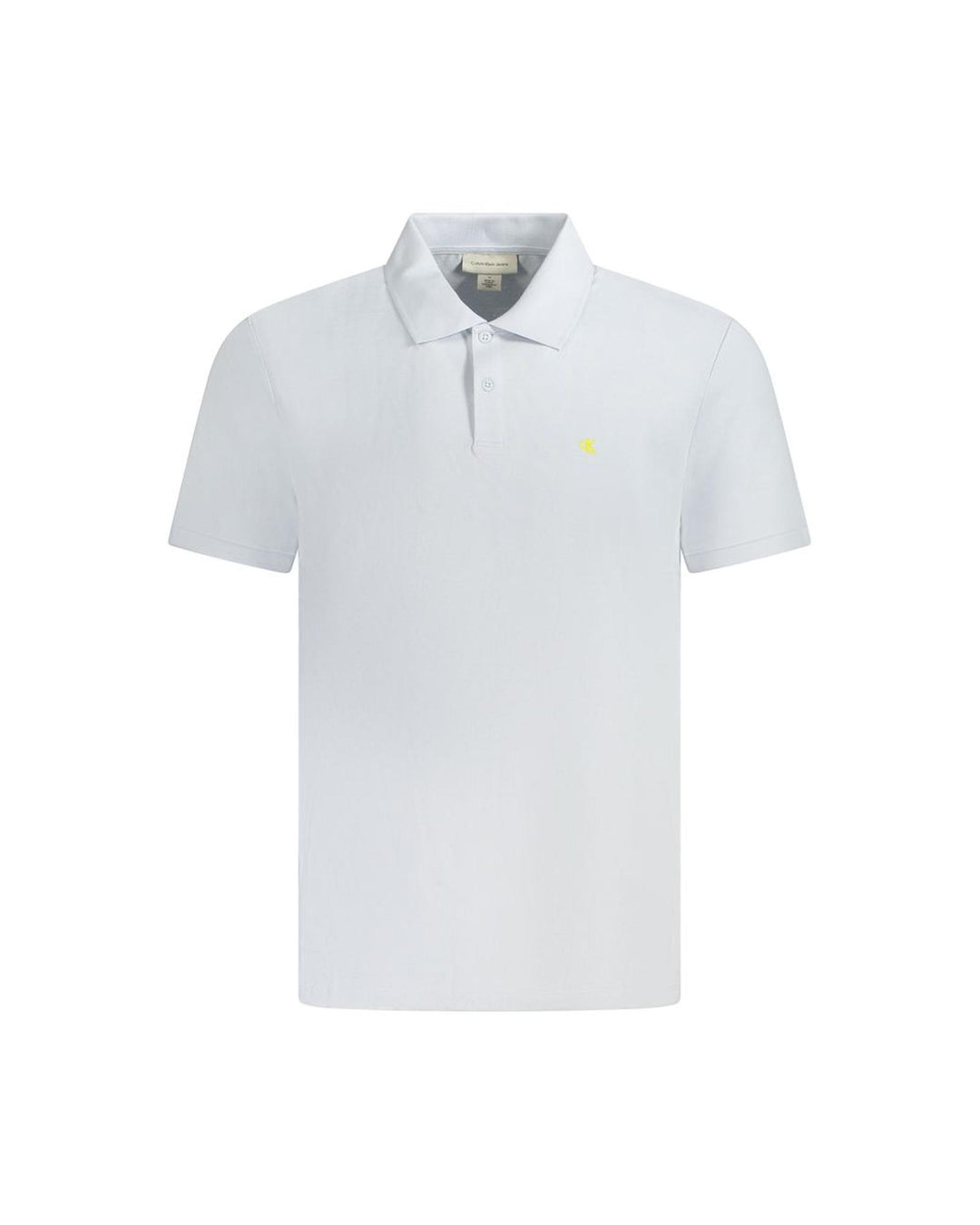 Calvin Klein Men's Light Blue Cotton Polo Shirt - S