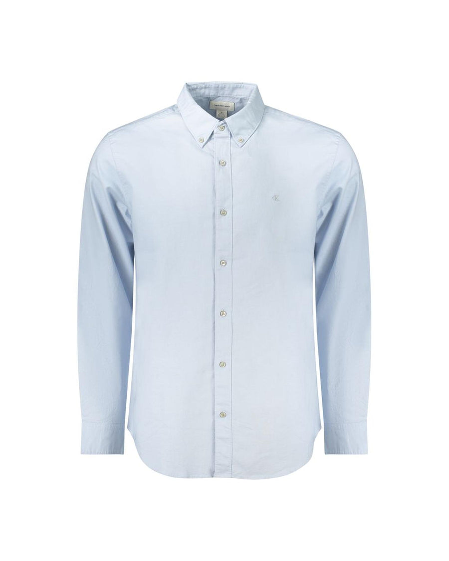 Calvin Klein Men's Light Blue Cotton  Shirt - S