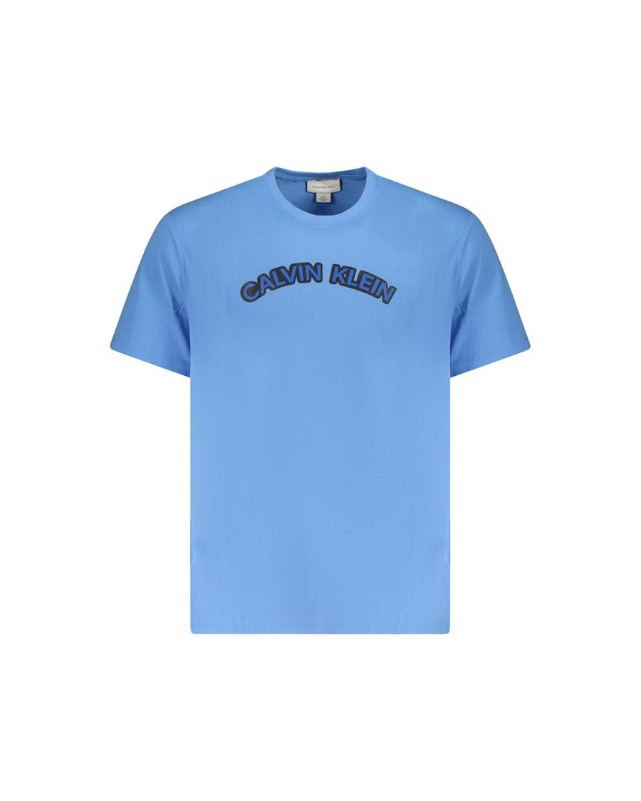 Calvin Klein Men's Light Blue Cotton  T-Shirt - XL