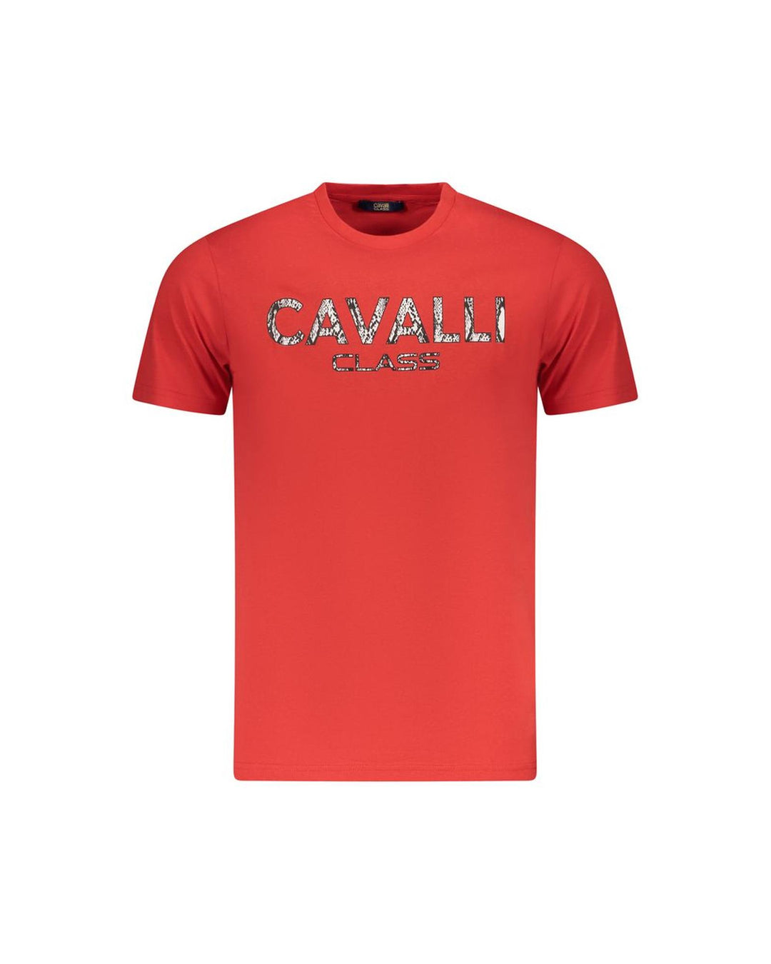 Cavalli Class Men's Red Cotton  T-Shirt - 2XL