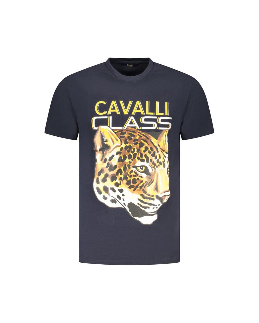 Cavalli Class Men's Blue Cotton  T-Shirt - XL