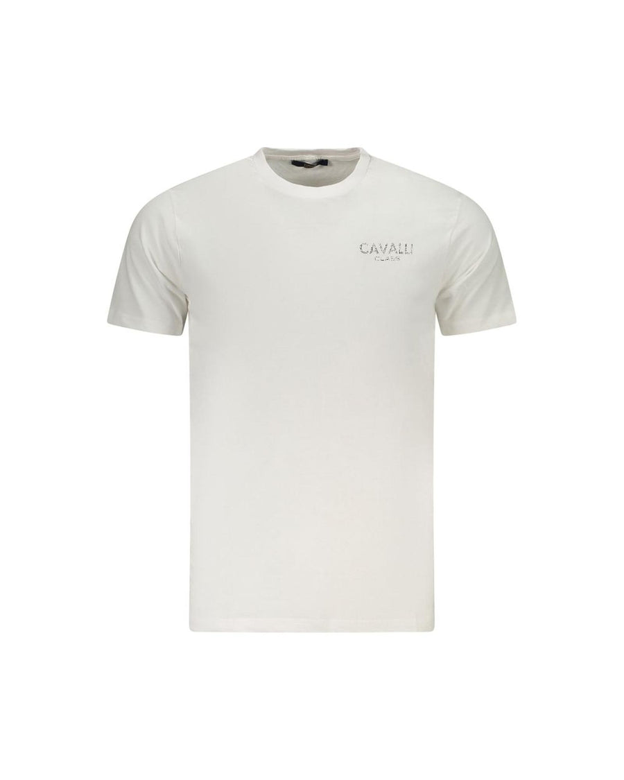Cavalli Class Men's White Cotton 's T-Shirt - L
