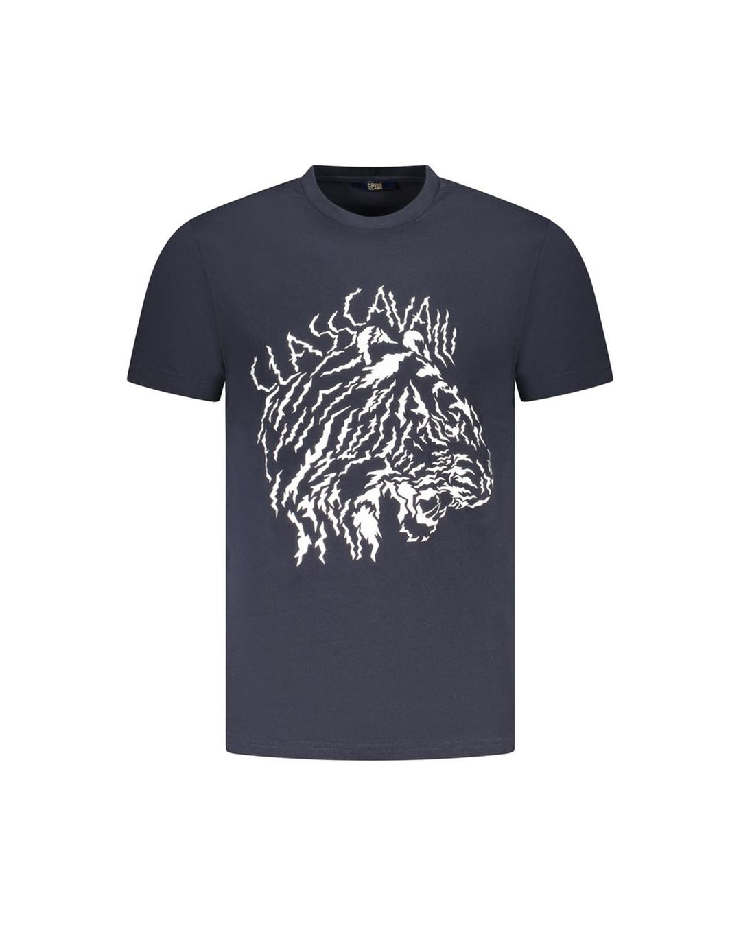 Cavalli Class Men's Blue Cotton  T-Shirt - XL